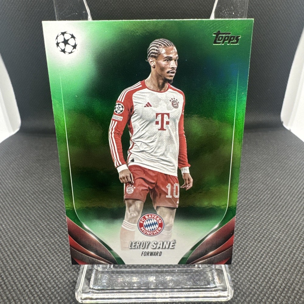 2023-24 Topps Chrome UEFA Club Competitions - Leroy Sane Green /99 Germany