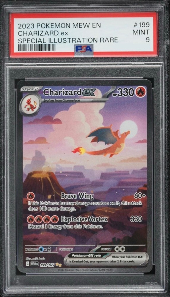 charizard ex 151 199/165 psa 9 CHASER PACKS