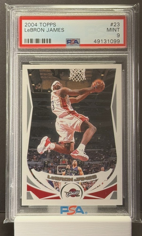 2004 Topps #23 Lebron James Cavs Cavaliers PSA 9