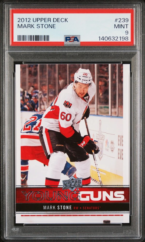2012-13 Upper Deck Mark Stone #239 Young Guns Rookie PSA 9