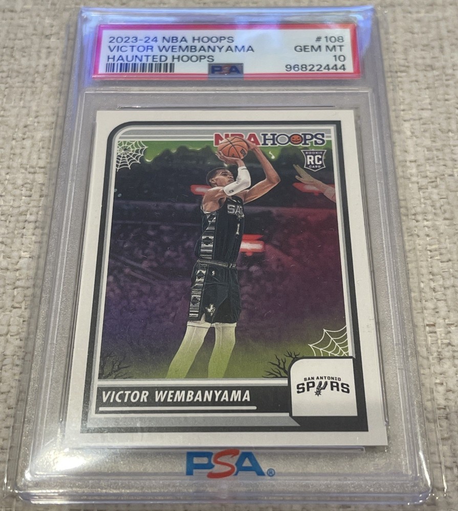 2023-24 Panini Haunted Hoops - Victor Wembanyama #108 (RC) PSA 10