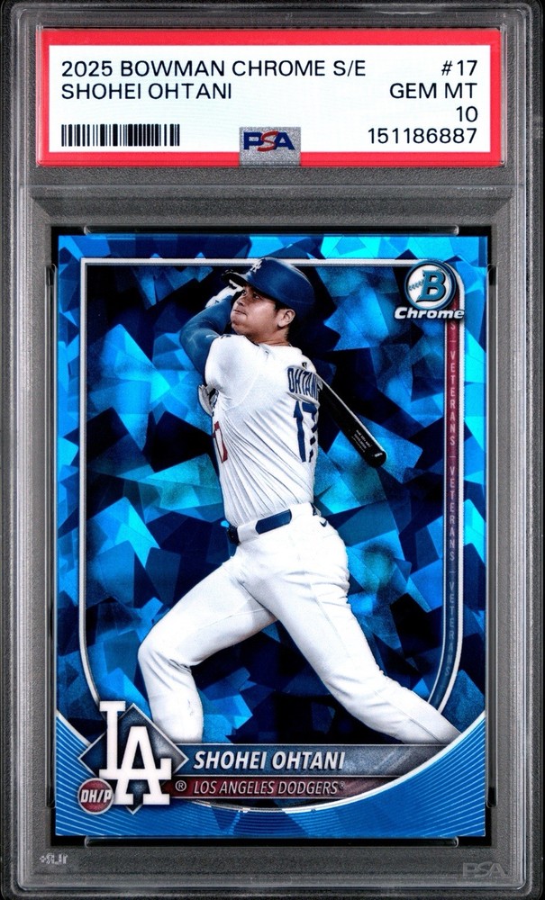 2025 Bowman Chrome Sapphire Shohei Ohtani PSA 10 #17 Dodgers C98