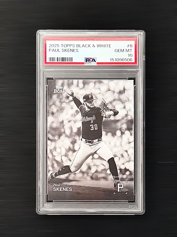 2025 Topps Black & White #008 Paul Skenes PSA 10