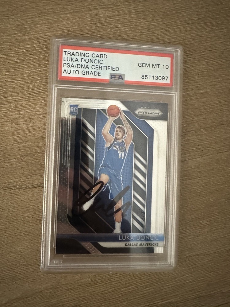Luka Doncic 2018-19 Prizm Rookie Card Signed PSA 10 Auto QUICK SALE