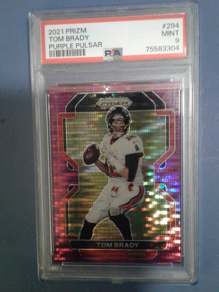 2021 Tom Brady Prizm Purple Pulsar PSA 9 Mint - Low Pop