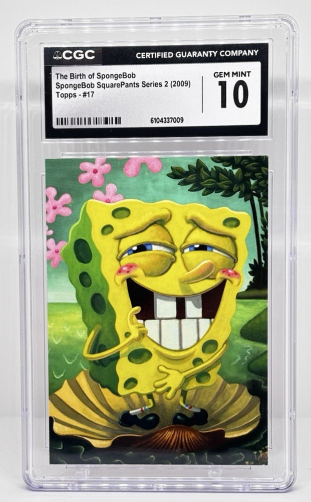 2009 Topps SpongeBob SquarePants #17 - The Birth of SpongeBob - CGC 10 GEM MINT