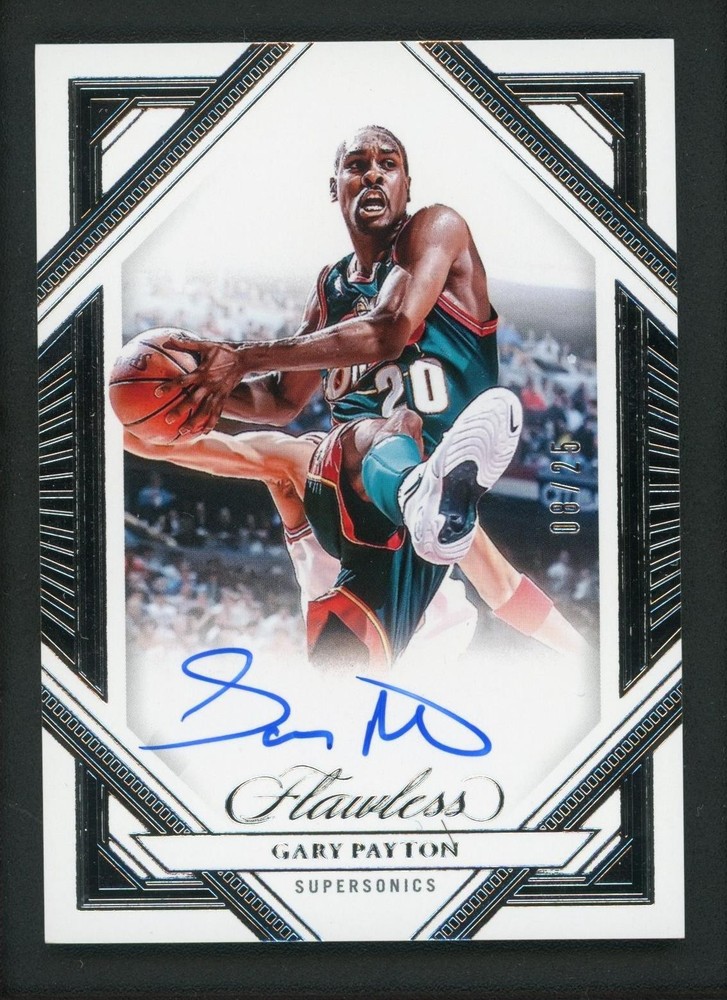 2023-24 GARY PAYTON 08/25 AUTO PANINI FLAWLESS AUTOGRAPHS