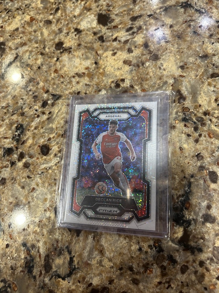 2023/24 Panini Prizm White Sparkle Arsenal SP Declan Rice