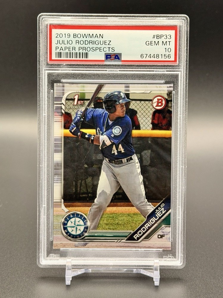 Bowman 2019 Bowman Julio Rodriguez Paper Prospects Prospect #BP-33 PSA 10