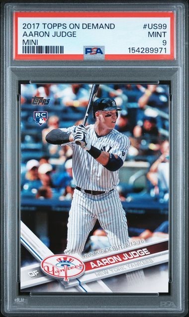 2017 Topps Update Aaron Judge Rookie Card PSA MINT 9