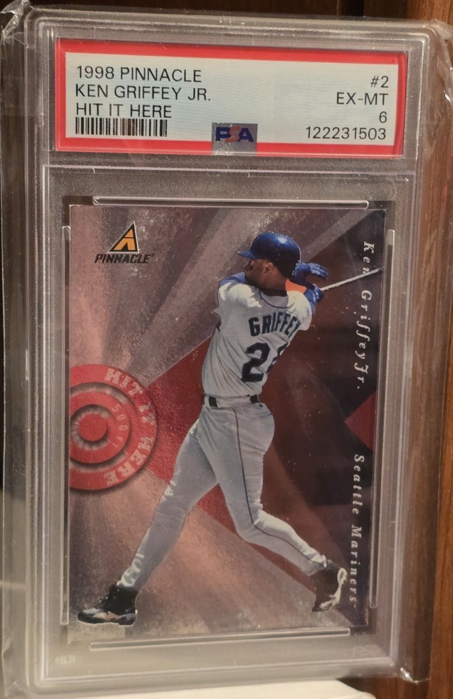 1998 ⚾ PSA-6 - Ken Griffey Jr #02751 - Hit It Here - #2 Pinnacle Limited MVP HOF