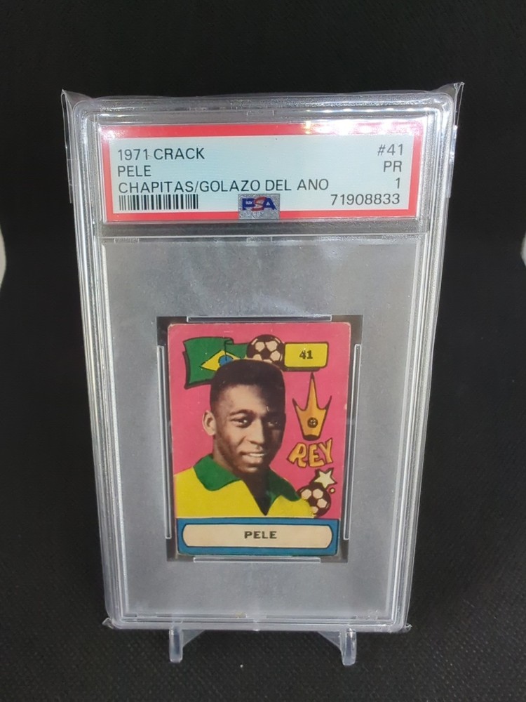 1971 Crack Chapitas El Golazo Del Ano 2026 World Cup #41 Pele PSA 1