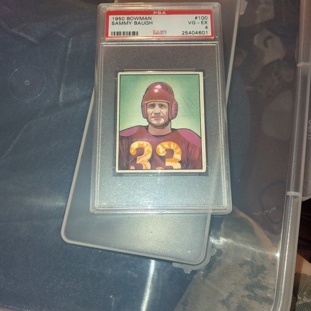 1950 Bowman #100 Sammy Baugh PSA 4 Washington Redskins HOF TCU