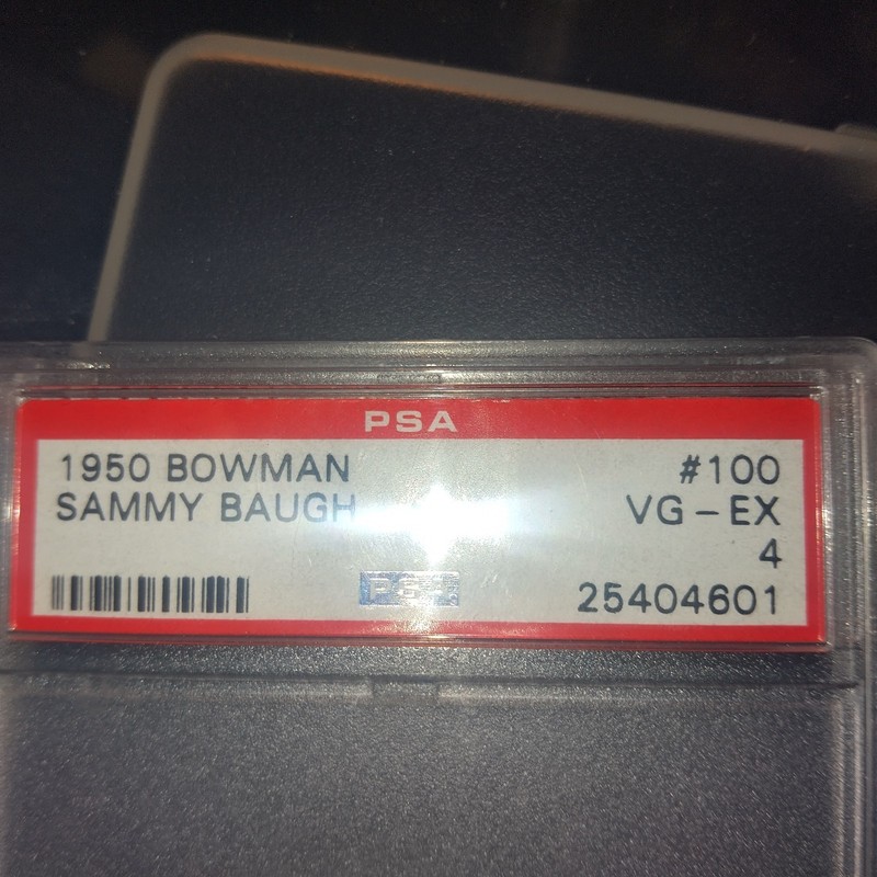 1950 Bowman #100 Sammy Baugh PSA 4 Washington Redskins HOF TCU view 2
