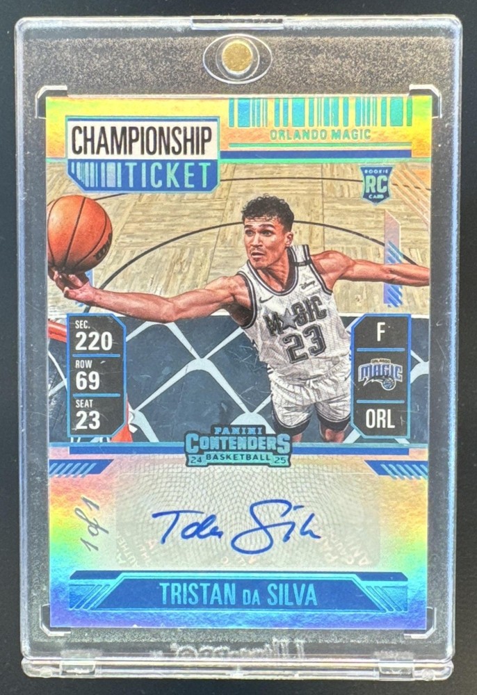 Tristan da Silva 2024 Panini Silhouette Championship Ticket Holo Auto RC 1/1