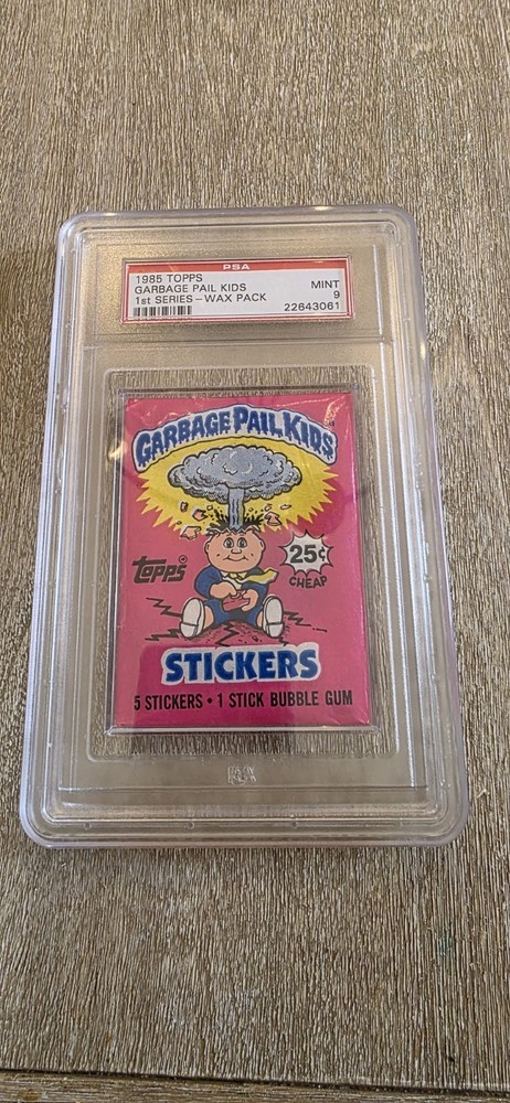 1985 Topps Garbage Pail Kids OS1 1st Series Wax Pack PSA 9 MINT Sealed GPK