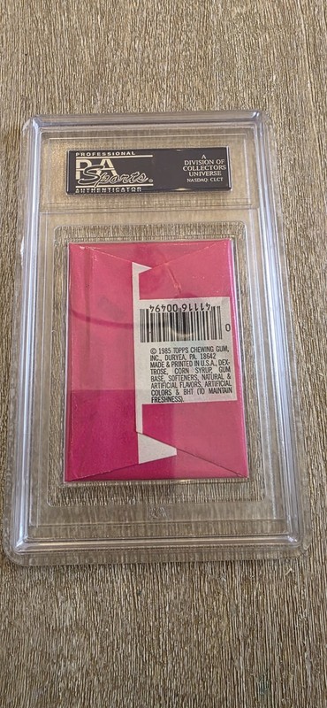 1985 Topps Garbage Pail Kids OS1 1st Series Wax Pack PSA 9 MINT Sealed GPK view 2
