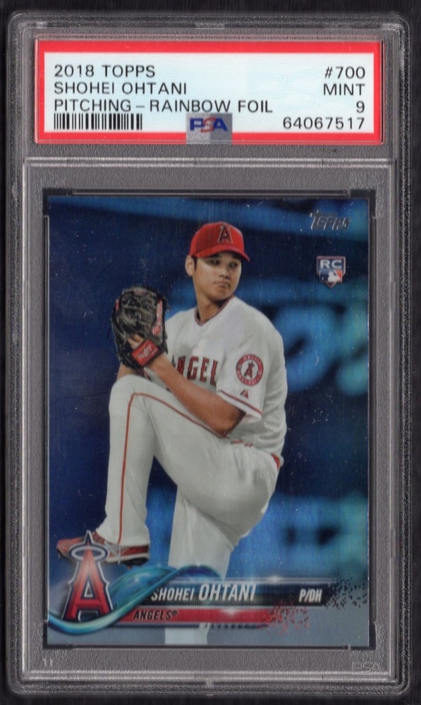 2018 Topps Rainbow Foil #700 Shohei Ohtani RC Rookie Card PSA 9