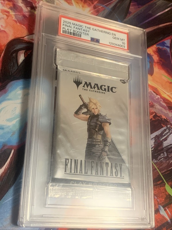 MTG Magic: The Gathering FINAL FANTASY Play Booster Pack Graded PSA GEM MINT 10 view 2