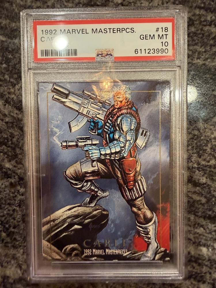 1992 Marvel Masterpieces #18 CABLE X-Men PSA 10 Gem Mint MCU Joe Jusko