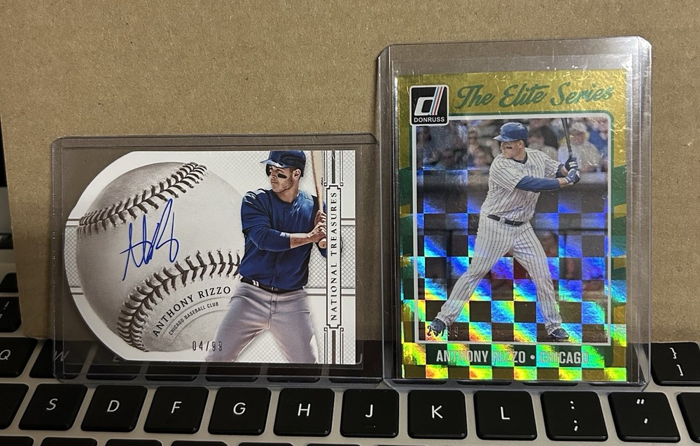 2014 National Treasures Baseball Die Cut Auto Anthony Rizzo /99 Cubs Extra