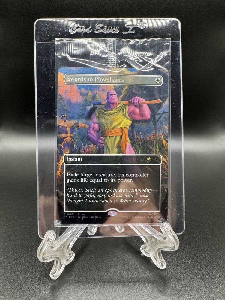 2026 Magic The Gathering Thanos Swords To Plowshares PSA Magazine Promo Card