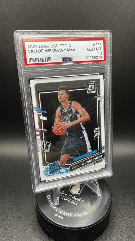 Victor Wembanyama🏀🔥2023 Donruss Optic #225 Rated Rookie PSA 10 GEM MINT SPURS