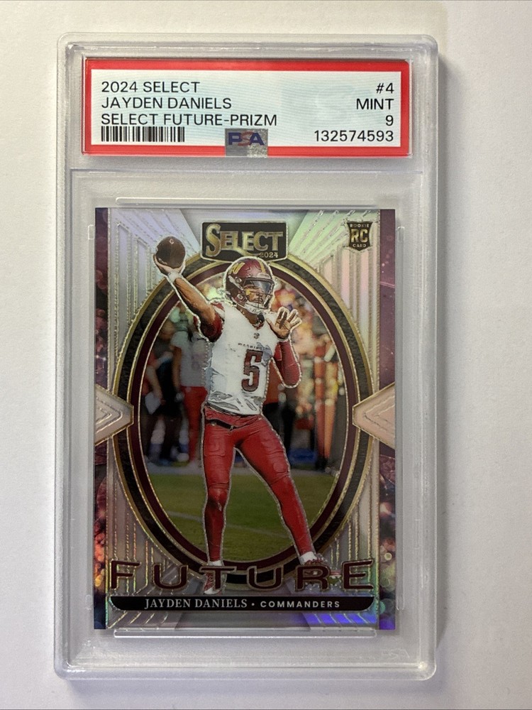 2024 Panini Select Select Future Prizm Jayden Daniels #4 PSA 9