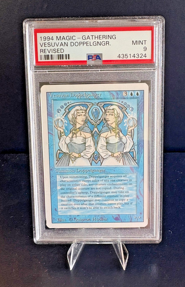 PSA 9 Vesuvan Doppelganger - Magic The Gathering Revised 1994