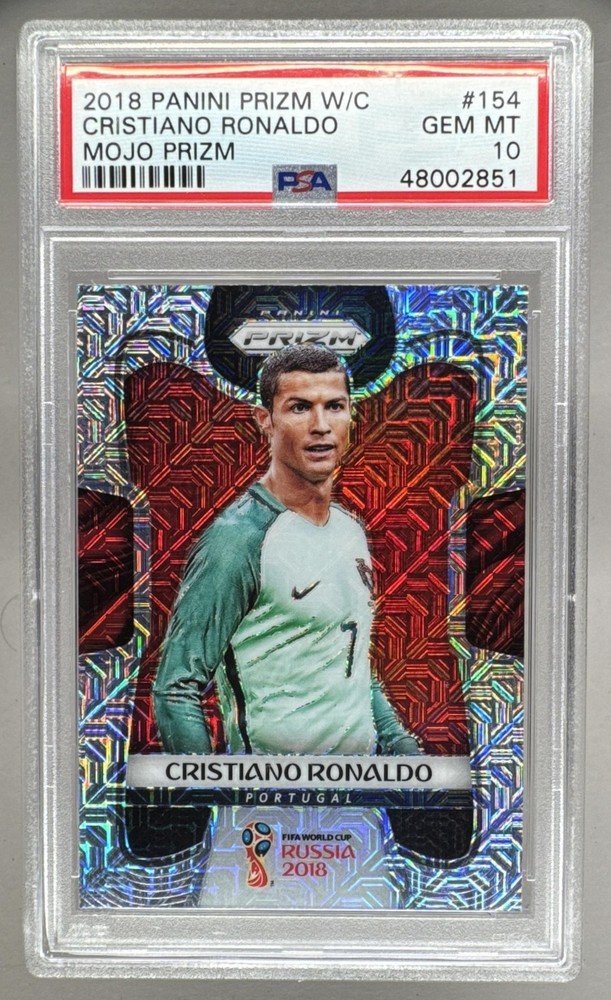 48002851 Cristiano Ronaldo 2018 Panini Prizm World Cup #154 Mojo PSA 10