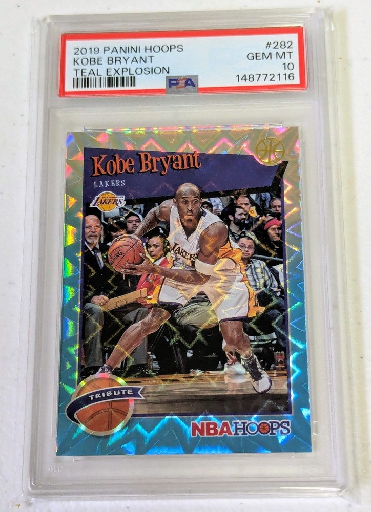 2019 Panini HOOPS Kobe Bryant Teal Explosion Parallel PSA 10 Gem Mint Lakers HOF