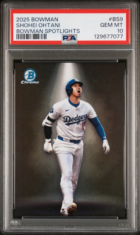 2025 Bowman Chrome Spotlights Shohei Ohtani PSA 10 #BS-9 Dodgers C98