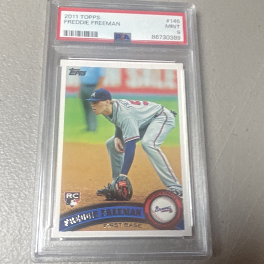 Topps 2011 Freddie Freeman #145 Rookie PSA 9 Atlanta Braves Baseball Card
