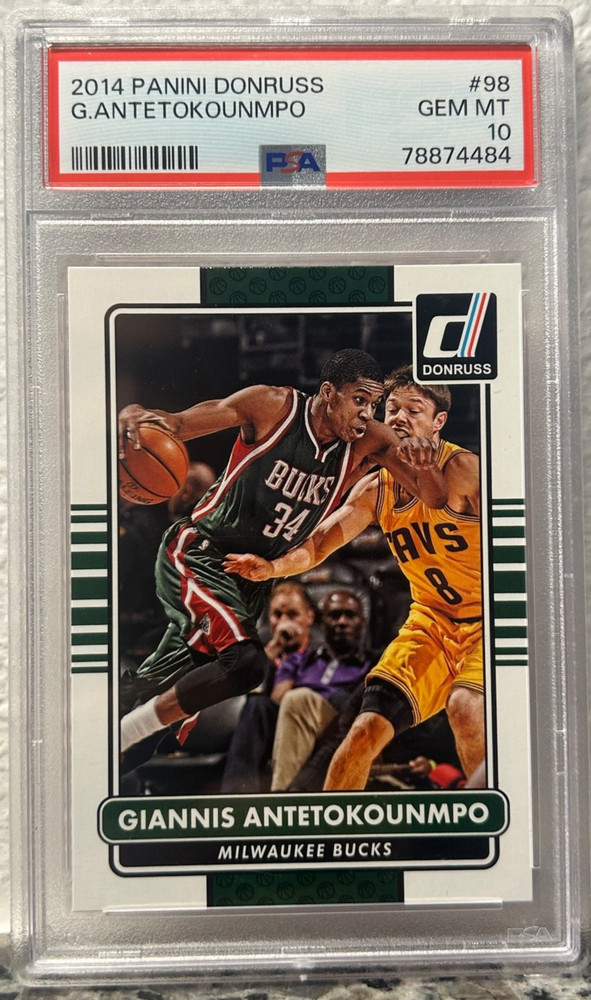 2014 Panini Donruss Giannis Antetokounmpo #98 2ND YEAR PSA 10 BUCKS