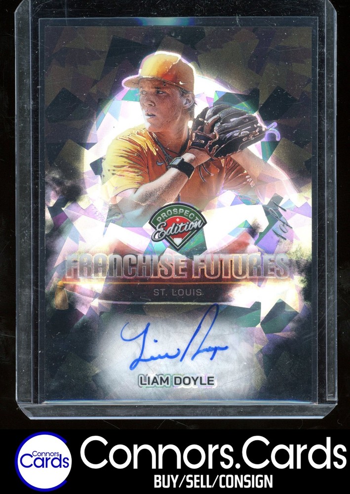 Liam Doyle Auto 2025 Panini Prospect Edition Franchise Futures Black Ice 1/1