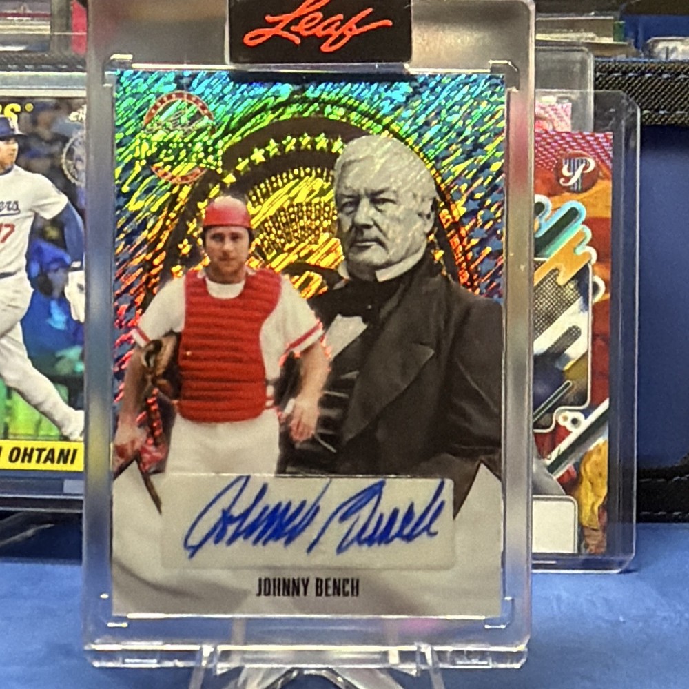 Leaf Metal Johnny Bench Cincinnati Reds 1/1 Auto BA-JB1 Baseball Card