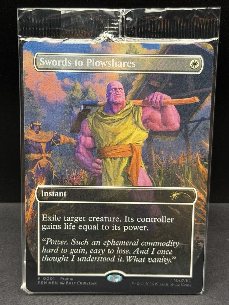 Magic The Gathering Swords To Plowshares Foil PSA Promo Sealed.