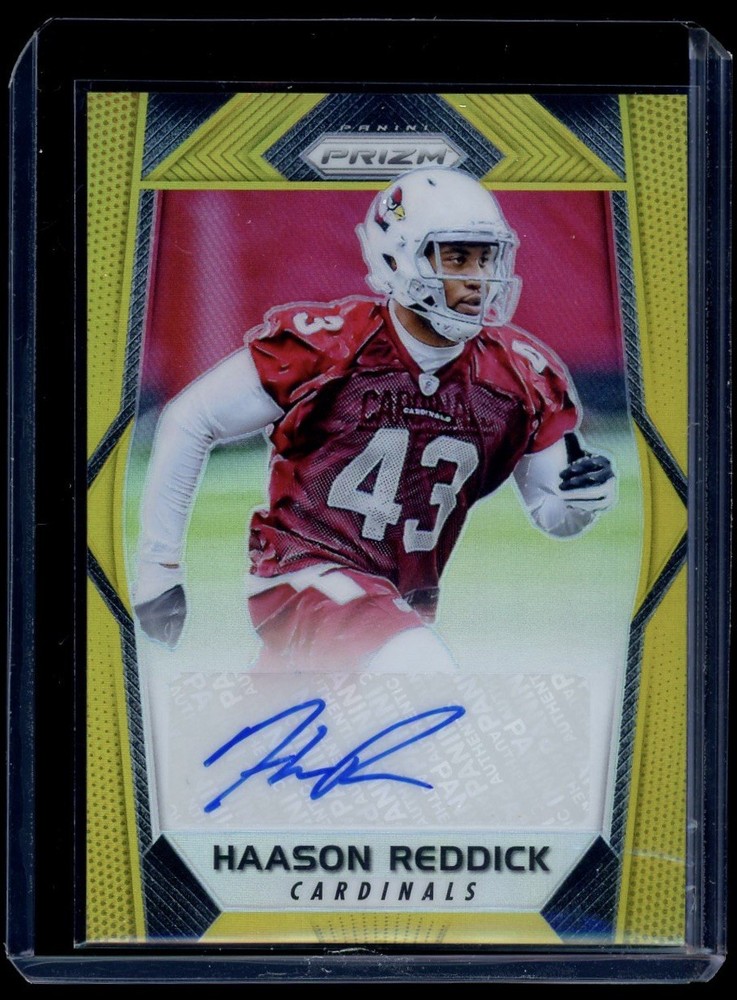 2017 Panini Prizm Haason Reddick Rookie Prizm Gold Refractor Auto RC SSP /10