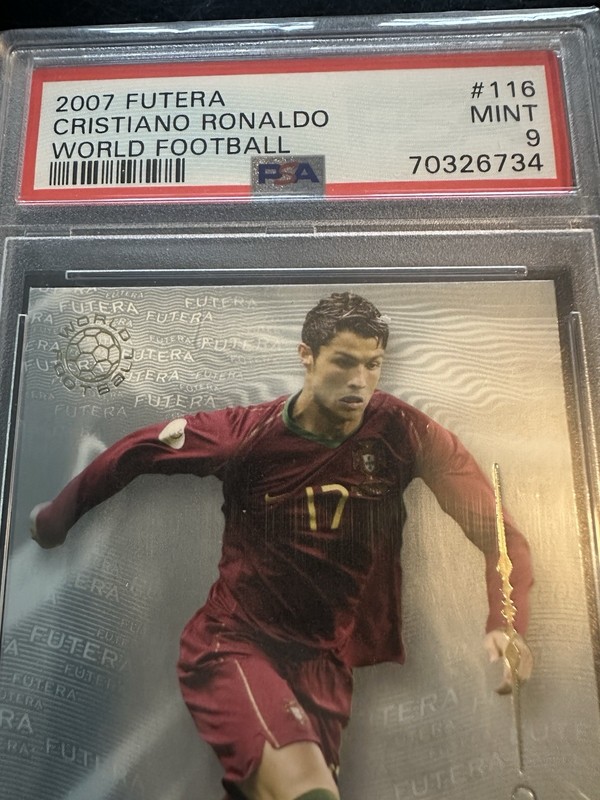 2007 Futera Cristiano Ronaldo #116 Portugal 🔥PSA 9🇵🇹⚽️ Only 7 Graded Higher📈 view 2