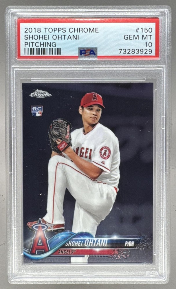 73283929 Shohei Ohtani 2018 Topps Chrome #150 Rookie RC PSA 10