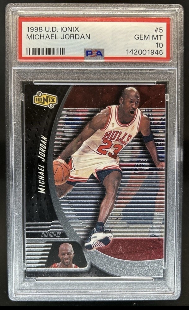 1998-99 Upper Deck Ionix Michael Jordan #5 Bulls PSA 10 GEM MINT