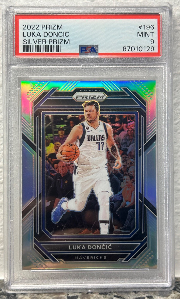 2022 Panini Prizm Luka Doncic SILVER PRIZM #196 SP PSA 9 MAVERICKS LAKERS