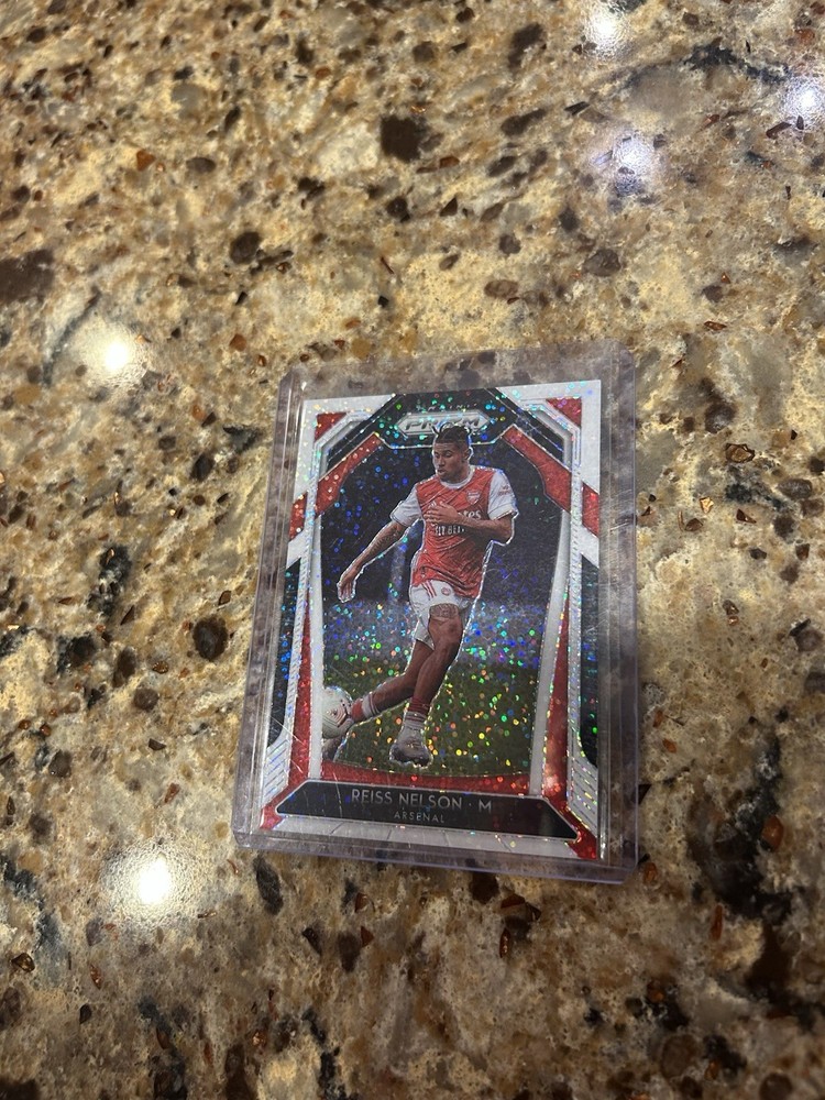 2020/21 Panini Prizm White Sparkle Arsenal SP Reiss Nelson