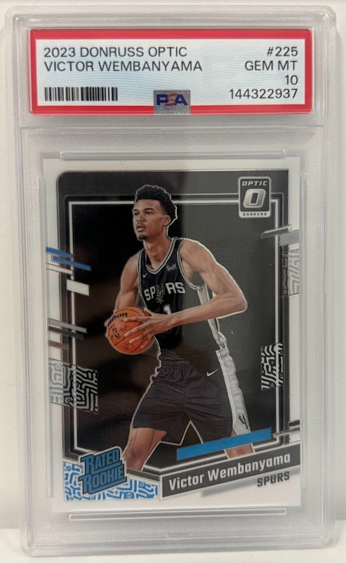 2023-24 Panini Donruss Optic Victor Wembanyama RC Rated Rookie PSA 10 B JS2
