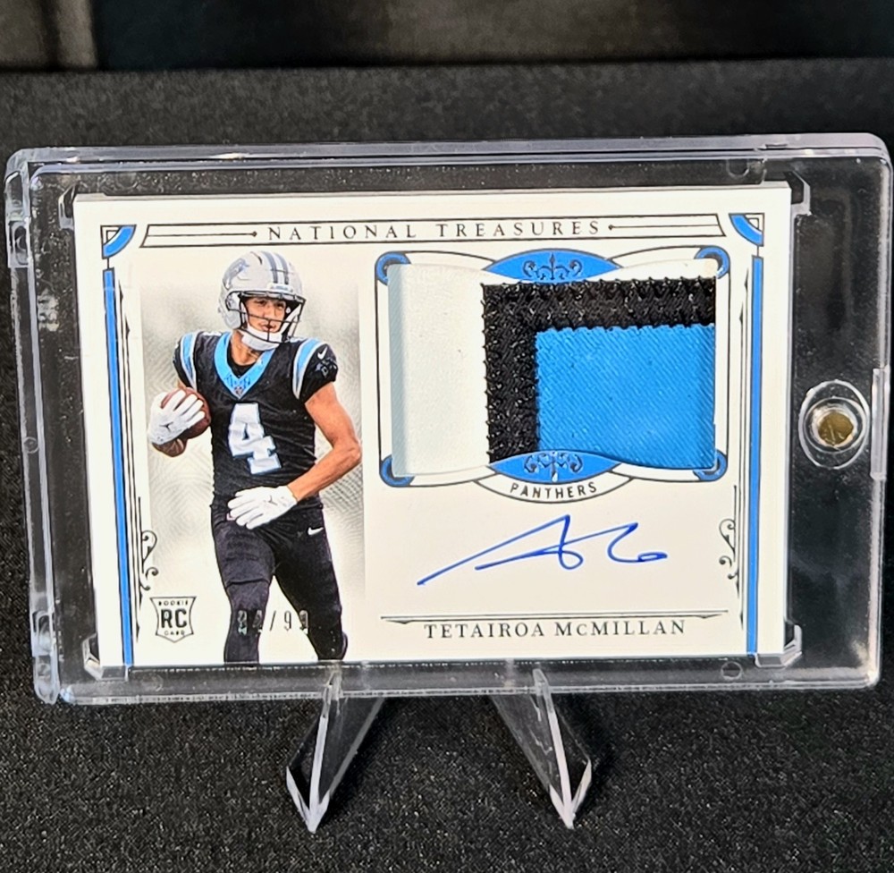 2025 National Treasures Rookie Patch Auto Tetairoa McMillan /99 True RPA Panther