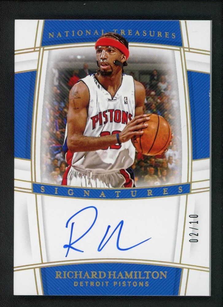 2019-20 RICHARD HAMILTON 02/10 AUTO PANINI NATIONAL TREASURES SIGNATURES