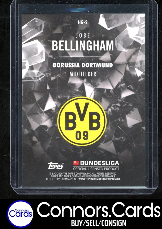 Jobe Bellingham Rookie 2025-26 Topps Chrome Bundesliga #HG-2 Hidden Gems view 2