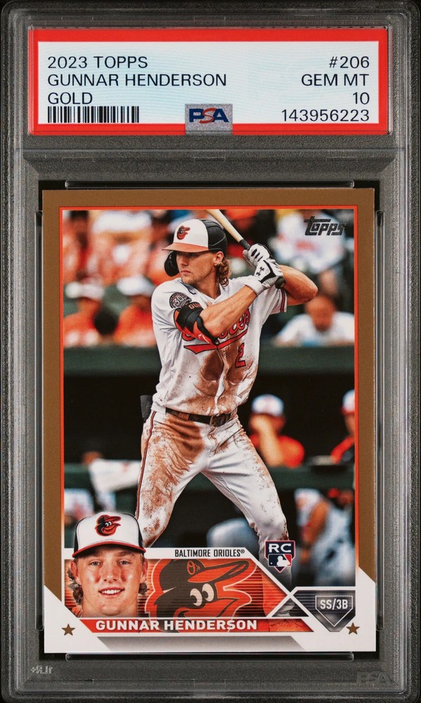 2023 Topps Gunnar Henderson #206 Gold PSA 10