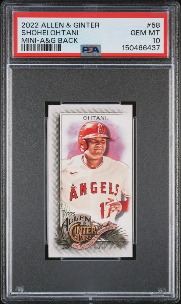 2022 Topps Allen & Ginter Shohei Ohtani #58 Mini A&G Back PSA 10