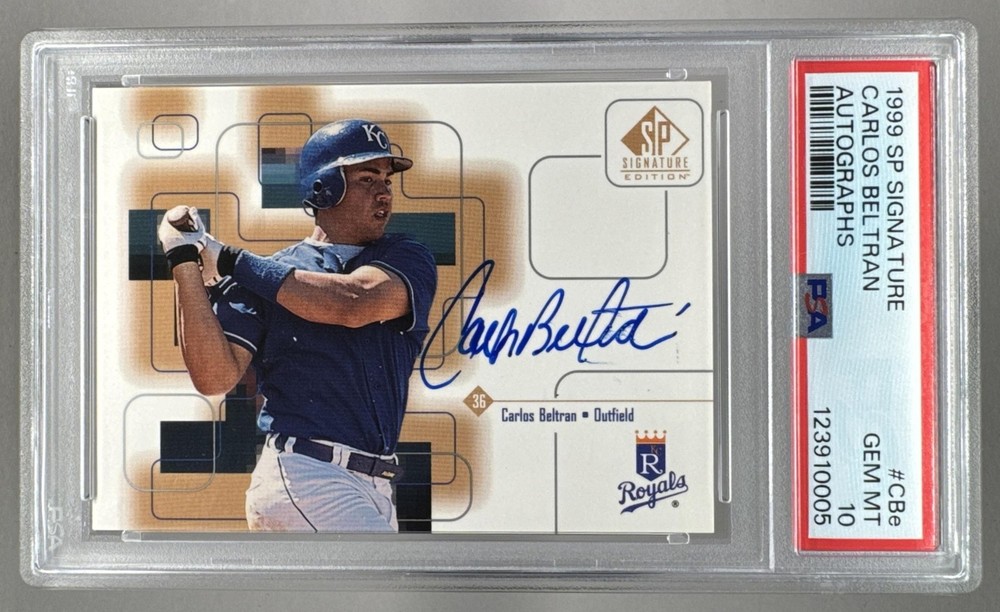 123910005 Carlos Beltran 1999 SP Signature Edition #CBe RC Rookie Auto PSA 10